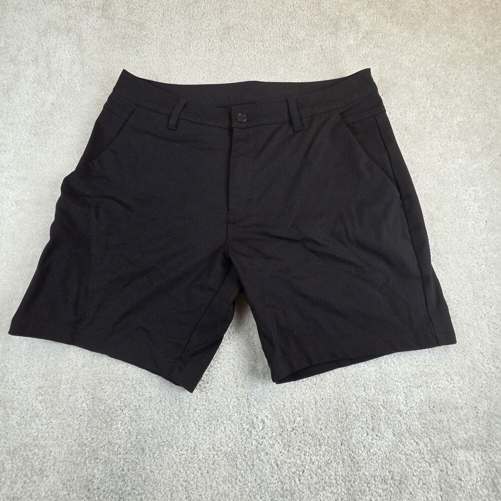 BYLT Basics Men's Chino Shorts Black Size 36x7 Slim Stretch